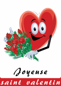 Un c&oelig;ur amusant avec des fleurs pour toi